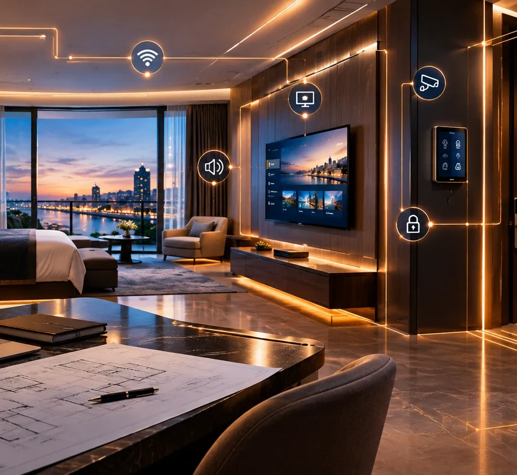 Hotel technology infrastructure planning and system integration