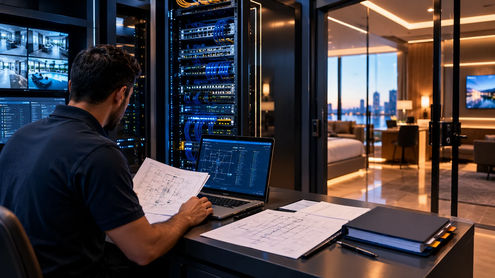 Technology handover, system documentation, and maintenance planning in a modern commercial building