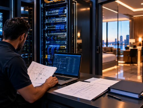 Technology handover, system documentation, and maintenance planning in a modern commercial building
