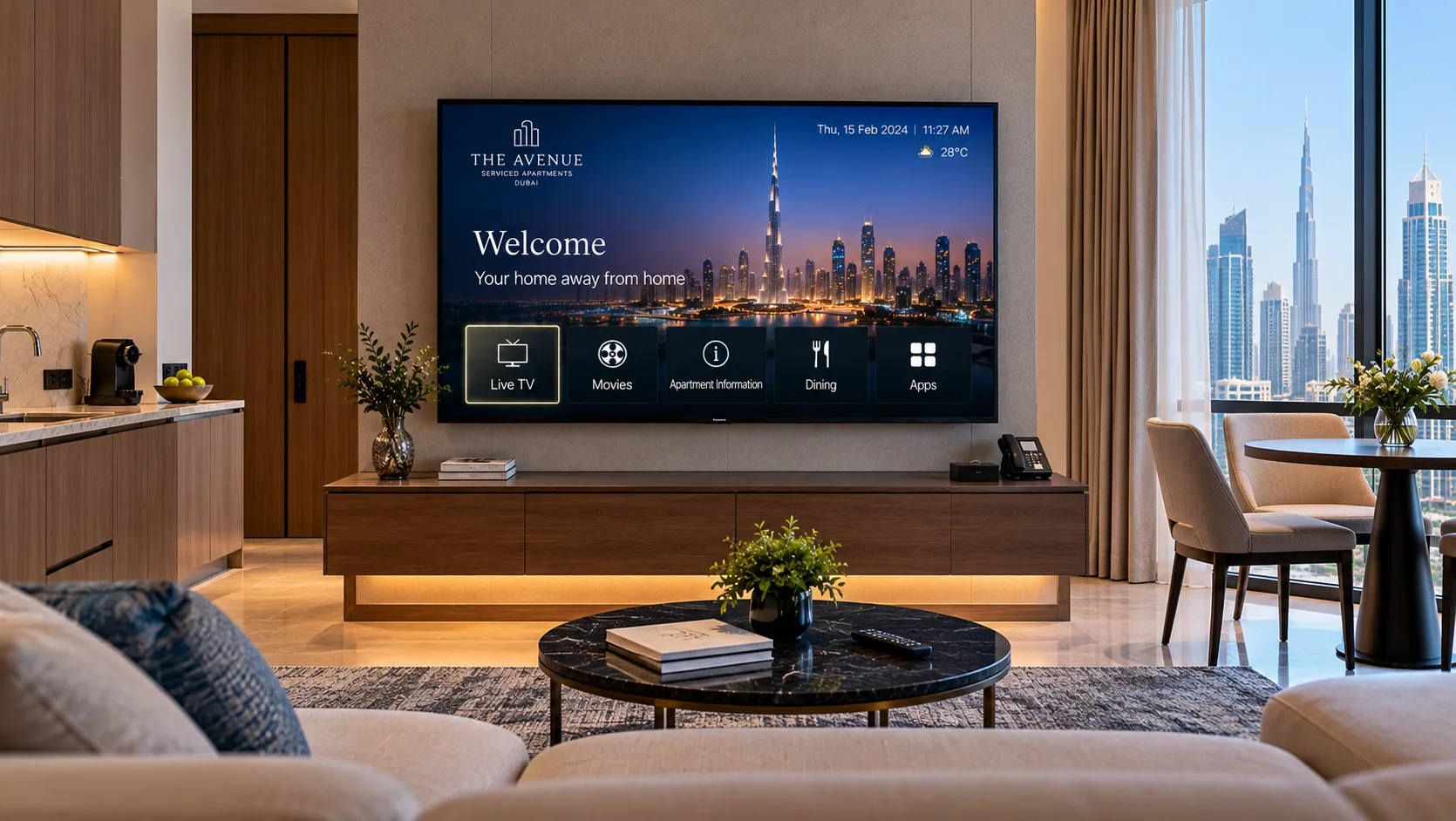 Hotel apartments and serviced apartments